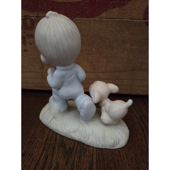 Vtg Precious Moments Porcelain Figurine-God’s Speed NO BOX - Picture 7 of 10